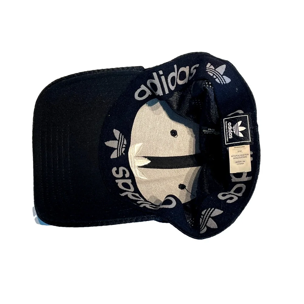 ADIDAS Men's Original Zig Stretch Fit Baseball Golf Cap Hat Black Size S/M